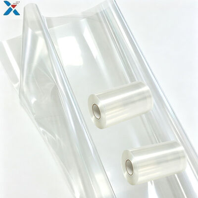 ซื้อ 56 mN/m ความเครียดการชื้น 50 μm หนัง PET ที่สับตัวด้วยความร้อนต่ําสําหรับการพิมพ์หมึกแบบนํา การผลิตออนไลน์