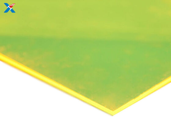 ซื้อ แผ่นอะคริลิกสีเขียวหลอม 1220x2440mm ความแข็งสูงของพื้นผิว แพนล์ Perspex การผลิตออนไลน์
