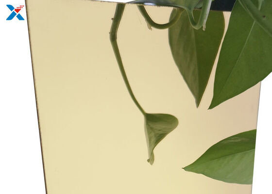 แผ่นกระจกอะครีลิคทองคำ 1 มม. เคลือบแข็ง Perspex Plate