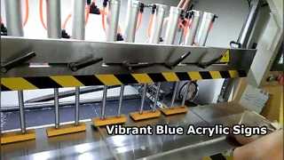 แผ่นอะครีลิคสีน้ำเงินสำหรับป้ายอันน่าทึ่ง